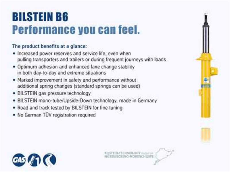 Bilstein, Bilstein B6 (HD) 2015 Audi A3 Quattro/ VW GTI S Rear 36mm Monotube Shock